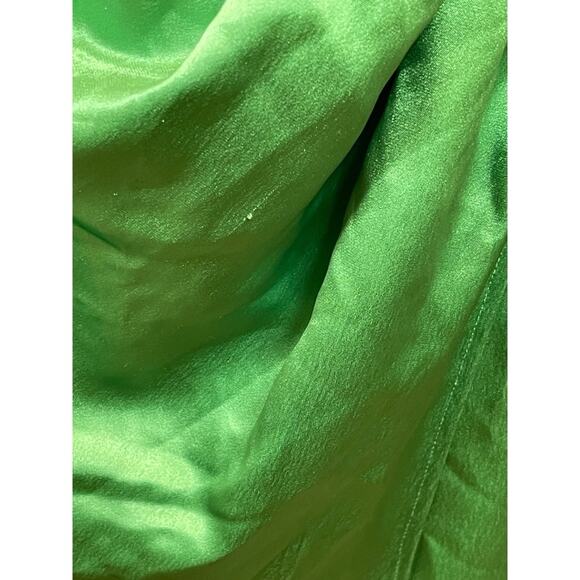 SAU LEE Perla Strapless Ruched Draped Apple Green Maxi Dress Size 2 - Picture 7 of 11